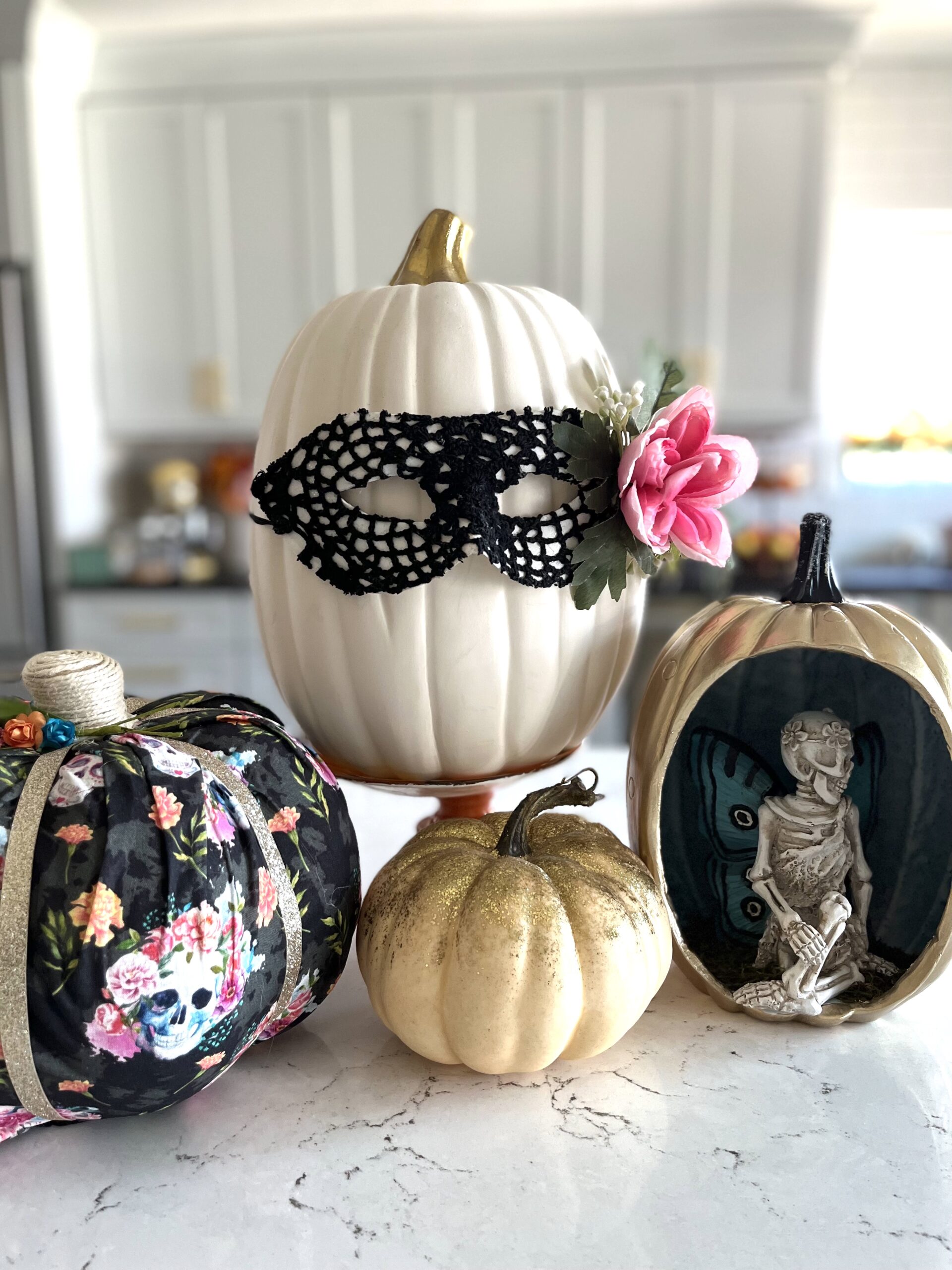 How to Cover Pumpkins with Fabric + Decorating Tips - CATHIE